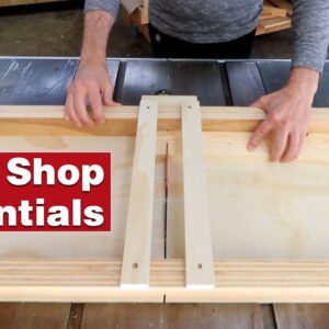 The simplest table saw crosscut sled on YouTube. Essential woodworking shop project.