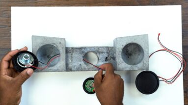 DIY Concrete Bluetooth speaker