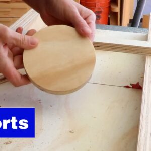 How to cut circles with a table saw. #shorts