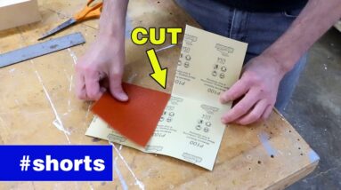 How to fold sandpaper. #shorts