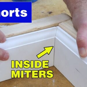 How to get baseboard miters to fit perfectly #shorts