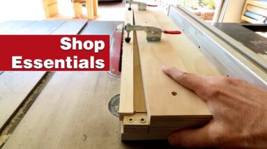 The simplest taper jig on YouTube. Essential woodworking shop project.