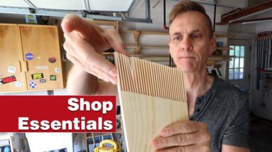 Two simple featherboards for your shop, and why you need them. Essential woodworking shop project.