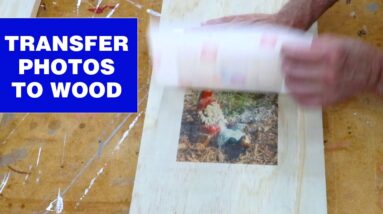 How to transfer inkjet photos to wood #shorts