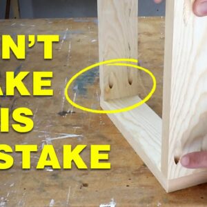 The most common pocket hole joinery mistake. #shorts