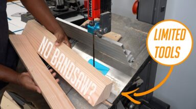 3 Ways to make this cut without a bandsaw (woodworking tip)