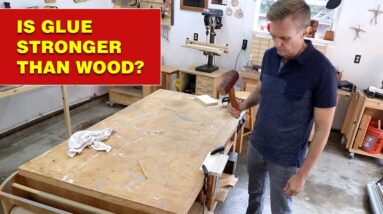 Is wood glue stronger than wood? #shorts