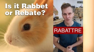 Rabbets vs Rebates. Which is correct? #shorts