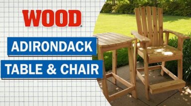 Tall Adirondack Chair and Table Build - WOOD magazine