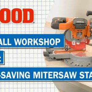 One-Wall Workshop: Space-Saving Miter Saw Stand | Wood Magazine