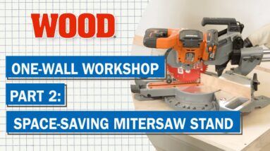 One-Wall Workshop: Space-Saving Miter Saw Stand | Wood Magazine