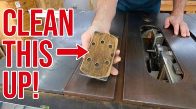 How to clean a tablesaw table #shorts