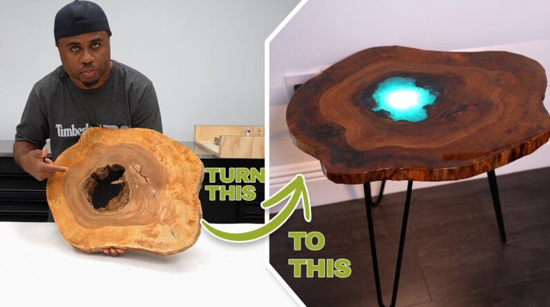 How to Make an LED Epoxy Resin Table (with Floor lamp)
