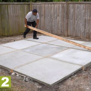 Backyard transformation ( DIY Concrete Patio Part 2 )