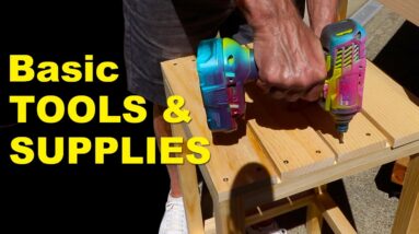 Learn woodworking: BASIC TOOLS and SUPPLIES to get started. Woodworking for beginners. 2023
