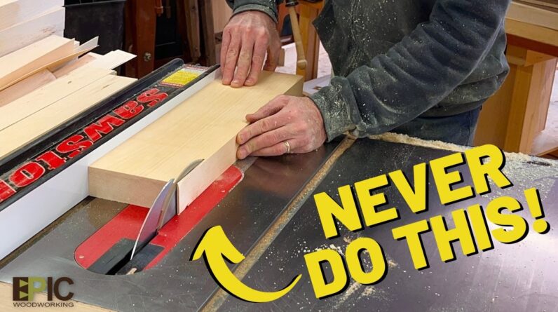 Something You Should Never Do on a Table Saw